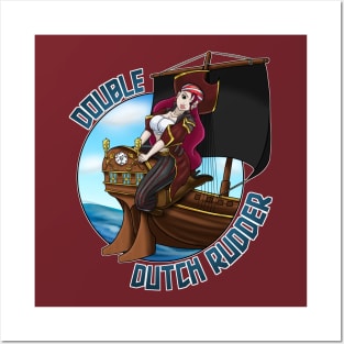 Team Double Dutch Rudder Double Logo Posters and Art